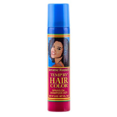 Jerome Russell Temp'ry Hair Color Spray – Blue – 2.2 oz - ANNS BEAUTY SUPPLY